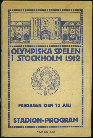 Stamp of Olympics 1912 Stockholm: Official Stadium Programme, 12th J