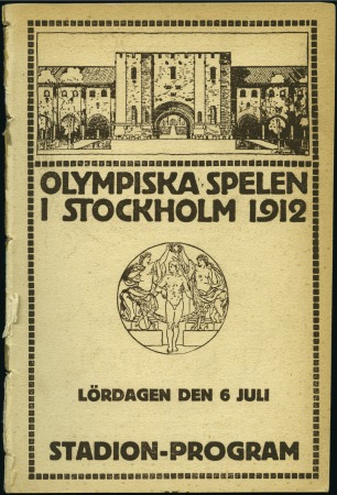 Stamp of Olympics 1912 Stockholm: Official Stadium Programme, 6th Ju