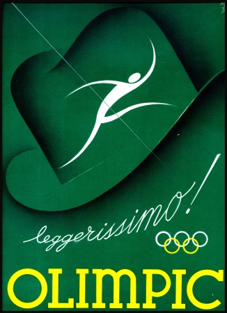 Stamp of Olympics » 1936-1940 Intervening Championships 1937 Advertising poster by Paolo Garretto for Olimpic hats