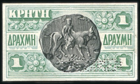 1905 Second issue 1D trial colour die proof in gre