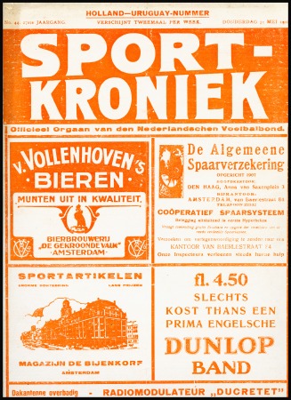 Stamp of Olympics 1928 Amsterdam. "Sport-Kroniek" magazine, the offi