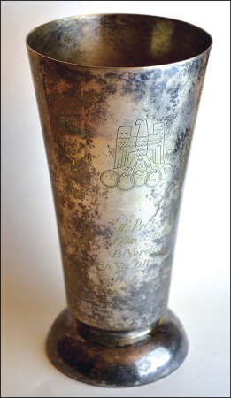 A 1937 post-Olympic athletics event 2nd prize cup 