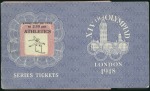 Athletics: Booklet "Series Tickets" for athletics 