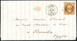 INCOMING: 1868 (Feb 10) Entire from Alger, Algeria