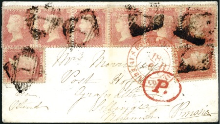 1857 (Jun 15) Envelope sent from Abbeyleix, Irelan