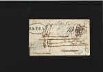 Stamp of Egypt » Private Carriers and Forwarding Agents 1838 Large part folded cover (missing sideflaps) f