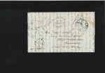 Stamp of Egypt » Private Carriers and Forwarding Agents 1849 Folded entire Cairo to Philadelphia, with bla