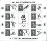 1992 Jeux Olympiques d'Albertville, bloc-feuillet 