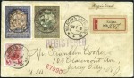 KALGAN: 1916 Cover registered to the USA with War 
