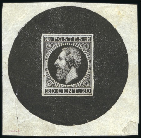 Stamp of Belgium » Belgique. 1869-83 Nouveaux types et nouvelles valeurs - La Genèse Propositions de C. Wiener, troisième proposition, 