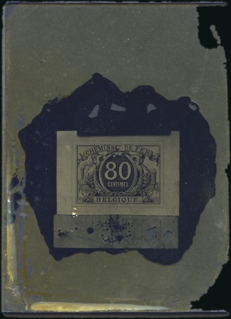 1882-94 Chiffres Blancs 80c, dessin original par C