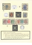 1891 KALGAN: Selection of used stamps incl. 7k wit