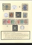1891 KALGAN: Selection of used stamps incl. 7k wit