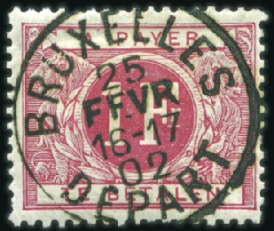 1895 Série Chiffres (sauf n°7 émis en 1909) avec a