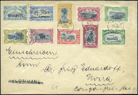 Stamp of Belgian Congo » Congo Belge 1894 « Mols » - Timbres 10 valeurs allant du 5c au 10F dont le 3F50 et le 