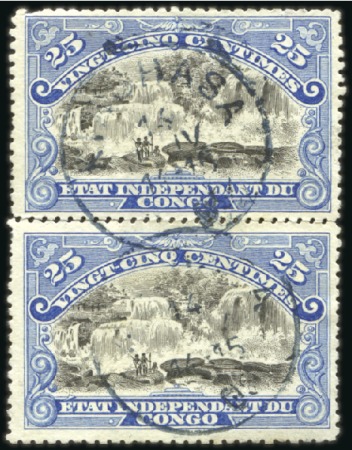 1894 "Mols", 25c bleu, TYPE II CADRE REGRAVÉ, en p