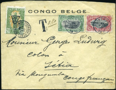 Stamp of Belgian Congo » General Issues from 1909 (June) 1909 "Unilingues" 5c vert et 10c carmin, oblitérat