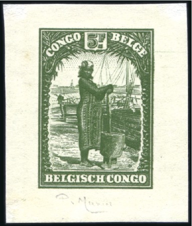 Stamp of Belgian Congo » General Issues from 1909 (June) 1931 Scènes Indigènes, cinq épreuves de couleur de