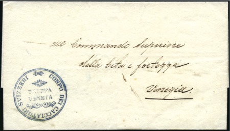 Stamp of Switzerland / Schweiz » Vorphilatelie 1849 Faltbriefumschlag von Frauenfeld nach Venedig