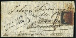 Stamp of Great Britain » 1840 1d Black and 1d Red plates 1a to 11 The Earliest Cover from Russia Known with a Postag