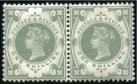 1887-1901 10d Purple & Carmine mint nh vert. pair,