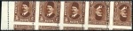Stamp of Egypt » 1922-1936 King Fouad I Definitives 1936-37 King Fouad "Postes" 5m brown tête-bêche pa