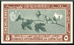 1927 Cotton Congress set of three imperf. with "Ca