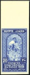 Stamp of Egypt 1938 Cotton Congress set of three with imperf. top