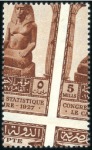 Stamp of Egypt 1927 Statistical Congress set of three with obliqu