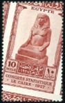 Stamp of Egypt 1927 Statistical Congress set of three with obliqu