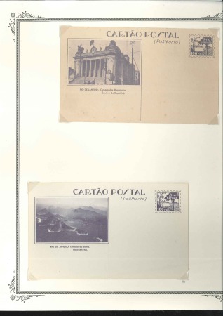 Stamp of Brazil 1887-1995 Postal Stationery: An extensive speciali
