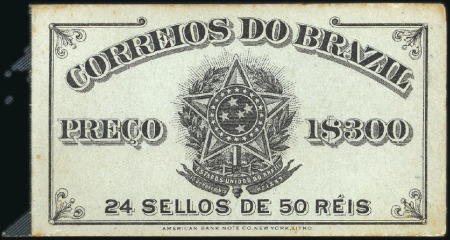 Stamp of Brazil 1908 1$300, 2$300 & 4$900, three booklets: two com
