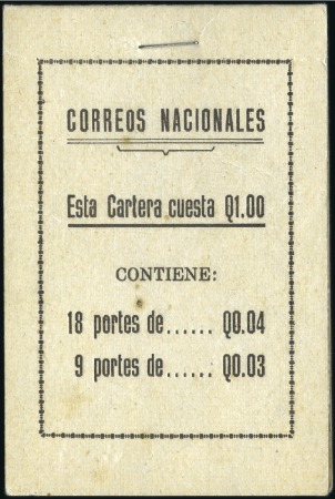 Stamp of Guatemala 1946 Q1.00 (2) & Q1.30 three complete booklets, fi