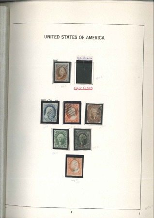 Stamp of United States 1847-1992, Mint & used collection with a good arra