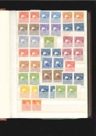 Stamp of Salvador 1867-1900 Brown stockbook showing some early issue