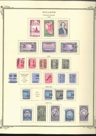 Stamp of Ecuador 1865-1961 An extensive specialised collection neat