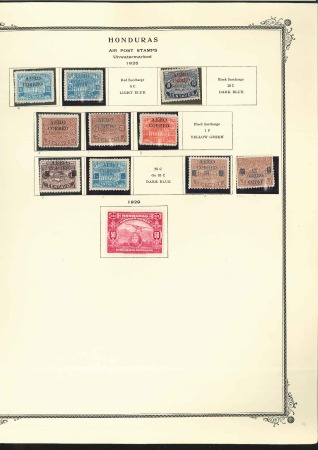 Stamp of Honduras 1925-78, An extensive specialised collection of ai
