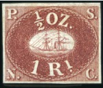 Stamp of Peru 1862 Pacific Steam Navigation Company: Reprints 1r