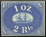 Stamp of Peru 1862 Pacific Steam Navigation Company: Reprints 1r