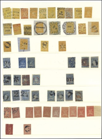 1859-76, Attractive specialised collection of the 
