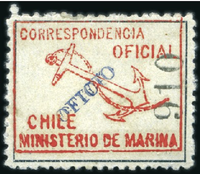 Stamp of Chile 1906-1960 Officials: Attractive assembly mounted o