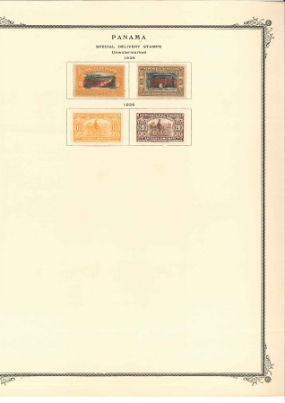 Stamp of Panama 1903-64 Back of the Book: Collection neatly mounte