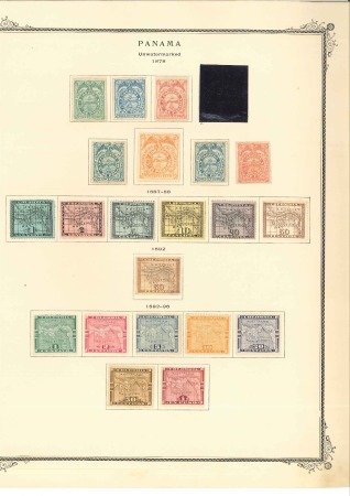 Stamp of Panama 1878-1906 The Map Issue: Attractive specialised co