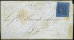 1860 Corrientes: Value erased (3c) blue, attractiv