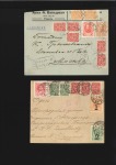 Stamp of Russia » Russia Imperial 1915-17 Currency Stamps (St. C1-11) Group of 7 covers (including two reg'd covers & on