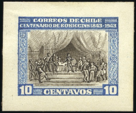 Stamp of Chile 1945 Centenary of the death of Bernardo O'Higgins: