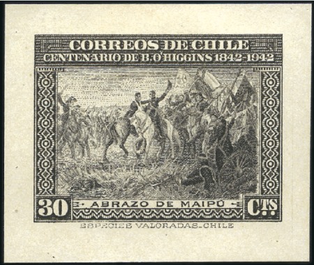 Stamp of Chile 1945 Centenary of the death of Bernardo O'Higgins: