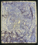 1878 4kr. blue, used sel'n of shades on stockcards