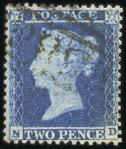 1854-57 2d BLUE

1854-57 2d Blue pl.5, wmk Small