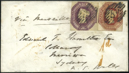 1854 (Nov 5) Envelope from London to New South Wal